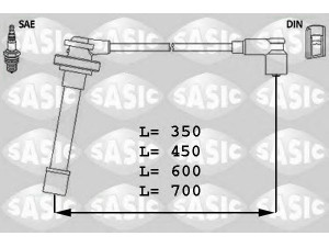 SASIC 9286011 uždegimo laido komplektas