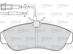 VALEO 540547 stabdžių trinkelių rinkinys, diskinis stabdys