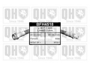 QUINTON HAZELL BFH4518 stabdžių žarnelė 
 Stabdžių sistema -> Stabdžių žarnelės
FBH 6061, 4806.36, 7 567 861, 4806.36
