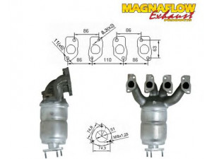 MAGNAFLOW 75809 katalizatoriaus keitiklis 
 Išmetimo sistema -> Katalizatoriaus keitiklis
849135