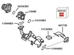 WAHLER 7900385 išmetamųjų dujų recirkuliacija 
 Variklis -> Išmetimo emisijos valdymas -> Prekių paieška pagal schemą