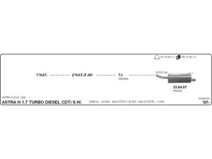 IMASAF 561000153 išmetimo sistema 
 Išmetimo sistema -> Išmetimo sistema, visa