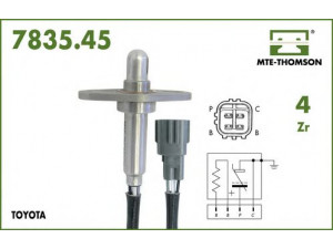 MTE-THOMSON 7835.45.047 lambda jutiklis 
 Išmetimo sistema -> Jutiklis/zondas
89465-09030, 89465-20260, 89465-20340