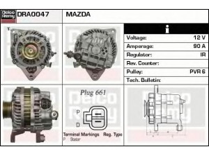 DELCO REMY DRA0047 kintamosios srovės generatorius
A3TG1691