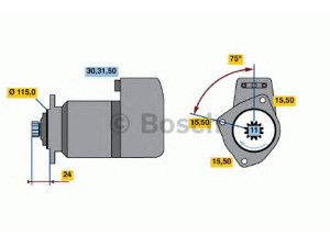 BOSCH 0 986 013 430 starteris 
 Elektros įranga -> Starterio sistema -> Starteris
4732242, 4782803, 4732242, 04684280