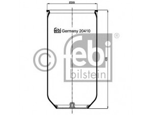 FEBI BILSTEIN 20410 dėklas, pneumatinė pakaba 
 Pakaba -> Pneumatinė pakaba
81.43601.0047