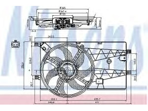 NISSENS 85693 ventiliatorius, radiatoriaus 
 Aušinimo sistema -> Oro aušinimas
1253Q9, 1253R3, 51780703, 1253Q9