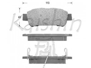 KAISHIN FK2198 stabdžių trinkelių rinkinys, diskinis stabdys 
 Techninės priežiūros dalys -> Papildomas remontas
0446628040, 446628040