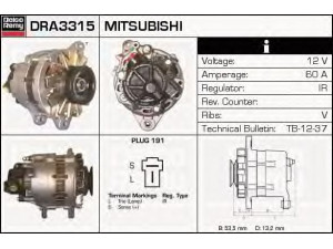 DELCO REMY DRA3315 kintamosios srovės generatorius 
 Elektros įranga -> Kint. sr. generatorius/dalys -> Kintamosios srovės generatorius
A2T01976, A2T49577, MD099621, MD099621R