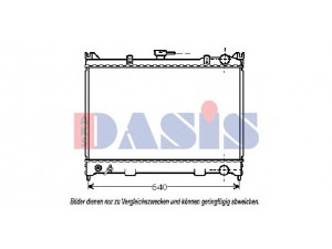 AKS DASIS 071400N radiatorius, variklio aušinimas 
 Aušinimo sistema -> Radiatorius/alyvos aušintuvas -> Radiatorius/dalys
2140055S00