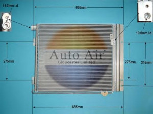 AUTO AIR GLOUCESTER 16-9671 kondensatorius, oro kondicionierius 
 Oro kondicionavimas -> Kondensatorius
81619200024, 81619200036