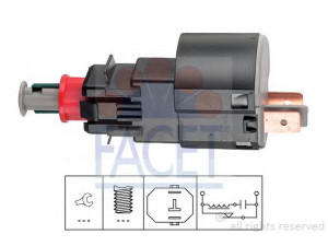 FACET 7.1162 stabdžių žibinto jungiklis 
 Stabdžių sistema -> Stabdžių žibinto jungiklis
12 40 597, 62 40 156, 9 149 765