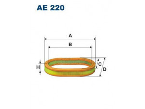 FILTRON AE220 oro filtras 
 Techninės priežiūros dalys -> Techninės priežiūros intervalai
IIM302, 6085506, 81SF9601, 81SF9601CB