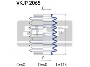 SKF VKJP 2065 gofruotoji membrana, vairavimas 
 Vairavimas -> Gofruotoji membrana/sandarinimai
91510864, 95510864, 91510864, 95510864