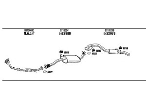 WALKER VH85015 išmetimo sistema 
 Išmetimo sistema -> Išmetimo sistema, visa