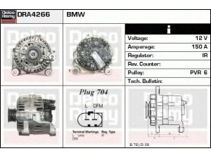 DELCO REMY DRA4266 kintamosios srovės generatorius 
 Elektros įranga -> Kint. sr. generatorius/dalys -> Kintamosios srovės generatorius
12317789980, 12317789983, 12317797660