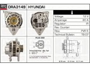 DELCO REMY DRA3149 kintamosios srovės generatorius 
 Elektros įranga -> Kint. sr. generatorius/dalys -> Kintamosios srovės generatorius
A2T00692, A3T00692, A3T00693, A3T00792