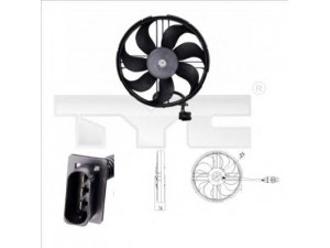 TYC 837-0018 ventiliatorius, radiatoriaus 
 Aušinimo sistema -> Oro aušinimas
6N0959453P, 6N0959453P