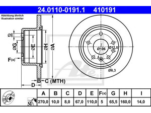 ATE 24.0110-0191.1 stabdžių diskas 
 Dviratė transporto priemonės -> Stabdžių sistema -> Stabdžių diskai / priedai
5 69 101, 90272328