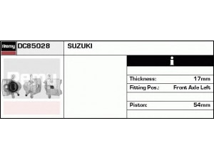 DELCO REMY DC85028 stabdžių apkaba 
 Dviratė transporto priemonės -> Stabdžių sistema -> Stabdžių apkaba / priedai
55102-56B00, 5510256B00