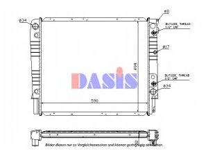 AKS DASIS 220900N radiatorius, variklio aušinimas
3547146, 8602564, 8603853, 8603906