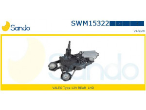 SANDO SWM15322.1 valytuvo variklis 
 Priekinio stiklo valymo sistema -> Varikliukas, priekinio stiklo valytuvai
7E0955712