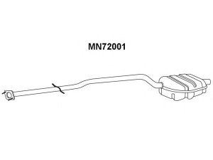 VENEPORTE MN72001 galinis duslintuvas 
 Išmetimo sistema -> Duslintuvas
18101485992, 18107526612, 18307537082