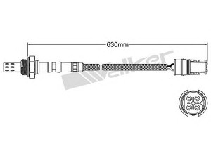 WALKER PRODUCTS 250-24387 lambda jutiklis 
 Išmetimo sistema -> Lambda jutiklis
000 540 85 17, 000 540 90 17, 0005408917