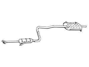 FONOS 618672 galinis duslintuvas 
 Išmetimo sistema -> Duslintuvas
1430060B01, 1430063B00, 1430063E70