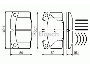 BOSCH 0 986 469 390 stabdžių trinkelių rinkinys, diskinis stabdys 
 Techninės priežiūros dalys -> Papildomas remontas
1605586, 1605788, 90398758, 90398759