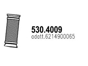 ASSO 530.4009 lanksti žarna, išmetimo sistema 
 Išmetimo sistema -> Išmetimo vamzdžiai
6214900065, 8341000150C, 6214900065