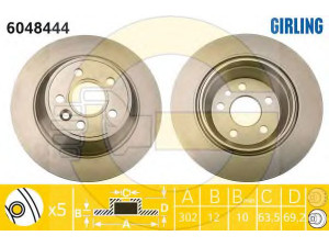 GIRLING 6048444 stabdžių diskas 
 Dviratė transporto priemonės -> Stabdžių sistema -> Stabdžių diskai / priedai
30769058