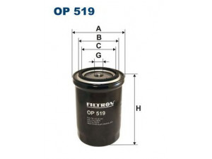 FILTRON OP519 alyvos filtras 
 Filtrai -> Alyvos filtras
1200698, 4026075, 4062075, 4077629