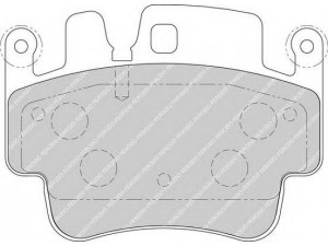 FERODO FSL1742 stabdžių trinkelių rinkinys, diskinis stabdys 
 Techninės priežiūros dalys -> Papildomas remontas
996 352 949 02, 996 352 949 03