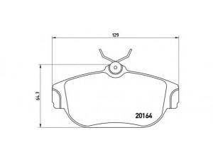 BREMBO P 86 007 stabdžių trinkelių rinkinys, diskinis stabdys 
 Techninės priežiūros dalys -> Papildomas remontas
271349, 2713493, 2713498, 271737