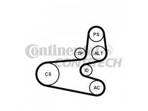 CONTITECH 6PK1560K1 V formos rumbuotas diržas, komplektas 
 Techninės priežiūros dalys -> Techninės priežiūros intervalai