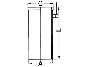 KOLBENSCHMIDT 89413110 cilindro įvorė 
 Variklis -> Cilindrai/stūmokliai
0159289, 256960