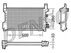 DENSO DRM10037 radiatorius, variklio aušinimas 
 Aušinimo sistema -> Radiatorius/alyvos aušintuvas -> Radiatorius/dalys
94FB8005BB, 94FB8005BC