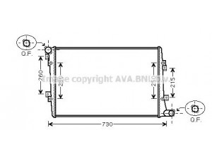 AVA QUALITY COOLING VW2255 radiatorius, variklio aušinimas 
 Aušinimo sistema -> Radiatorius/alyvos aušintuvas -> Radiatorius/dalys
1K0121251AK, 1K0121251AK, 1K0121251AK