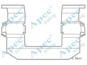 APEC braking KIT1026 priedų komplektas, stabdžių trinkelė 
 Stabdžių sistema -> Būgninis stabdys -> Dalys/priedai