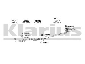 KLARIUS 820089E išmetimo sistema 
 Išmetimo sistema -> Išmetimo sistema, visa