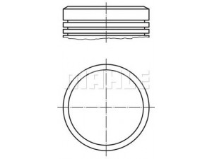 MAHLE ORIGINAL 040 04 01 stūmoklis 
 Variklis -> Cilindrai/stūmokliai