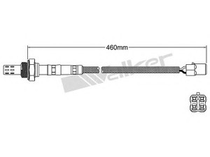 WALKER PRODUCTS 250-23083 lambda jutiklis 
 Variklis -> Variklio elektra
22690 AA090, 22690 AA091, 22690 AA150