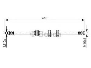 BOSCH 1 987 476 638 stabdžių žarnelė 
 Stabdžių sistema -> Stabdžių žarnelės
46448593, 71736970, 46448593, 71736970