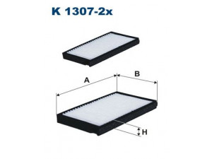 FILTRON K1307-2x filtras, salono oras 
 Techninės priežiūros dalys -> Techninės priežiūros intervalai
97617-4H000AT, 976174H000, 976174H900