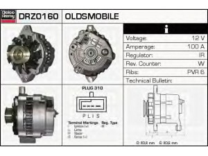 DELCO REMY DRZ0160 kintamosios srovės generatorius 
 Elektros įranga -> Kint. sr. generatorius/dalys -> Kintamosios srovės generatorius