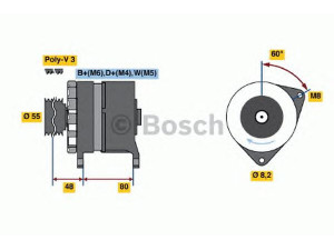 BOSCH 0 986 036 191 kintamosios srovės generatorius 
 Elektros įranga -> Kint. sr. generatorius/dalys -> Kintamosios srovės generatorius
5024361, 5027847, 5029923, 6694981