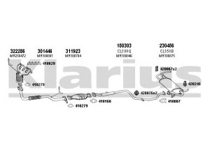 KLARIUS 210149E išmetimo sistema 
 Išmetimo sistema -> Išmetimo sistema, visa
