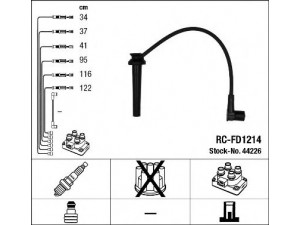 NGK 44226 uždegimo laido komplektas 
 Kibirkšties / kaitinamasis uždegimas -> Uždegimo laidai/jungtys
4429613