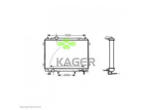 KAGER 31-3358 radiatorius, variklio aušinimas 
 Aušinimo sistema -> Radiatorius/alyvos aušintuvas -> Radiatorius/dalys
25310H1910, 25310H1930